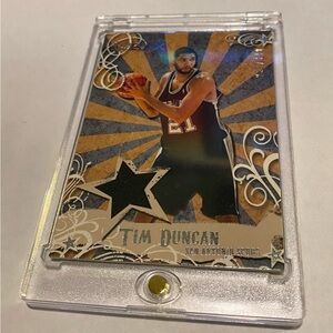 Tim Duncan from 2006-07 Topps Luxury Box Basketball Card authentic mezzanine